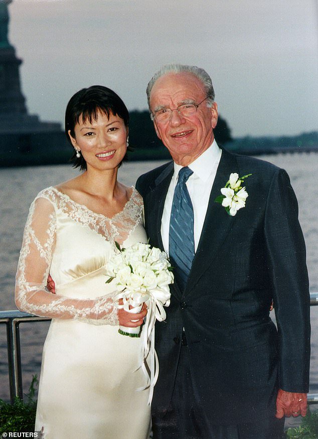 Just 17 days after he divorced Anna, Murdoch would marry his third wife, Wendi Deng (pictured)